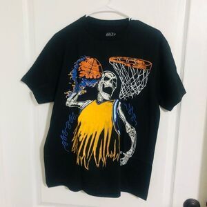 New Goat Crew Playoff Skeleton Short Sleeve‎ T-Shirt For Women Size Medium